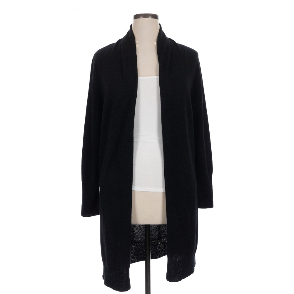 Quince, black cashmere cardigan